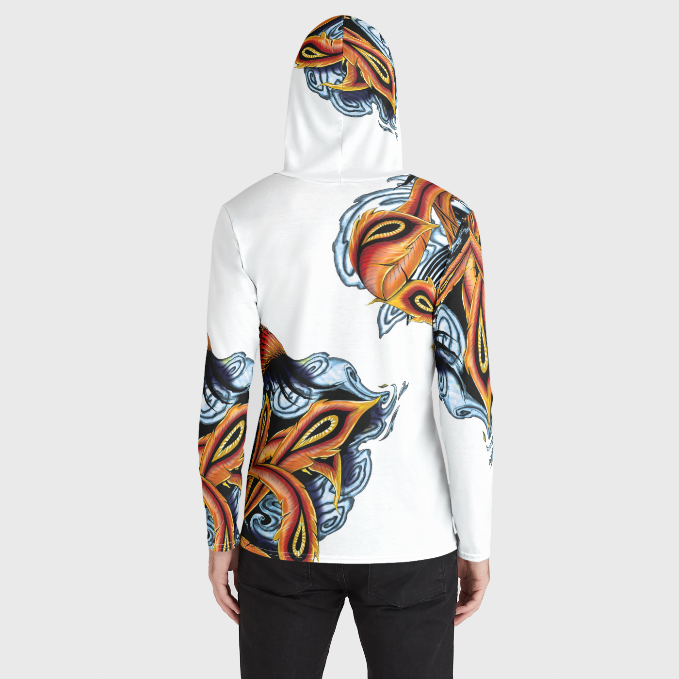 Phoenix on White T-Shirt Hoodie