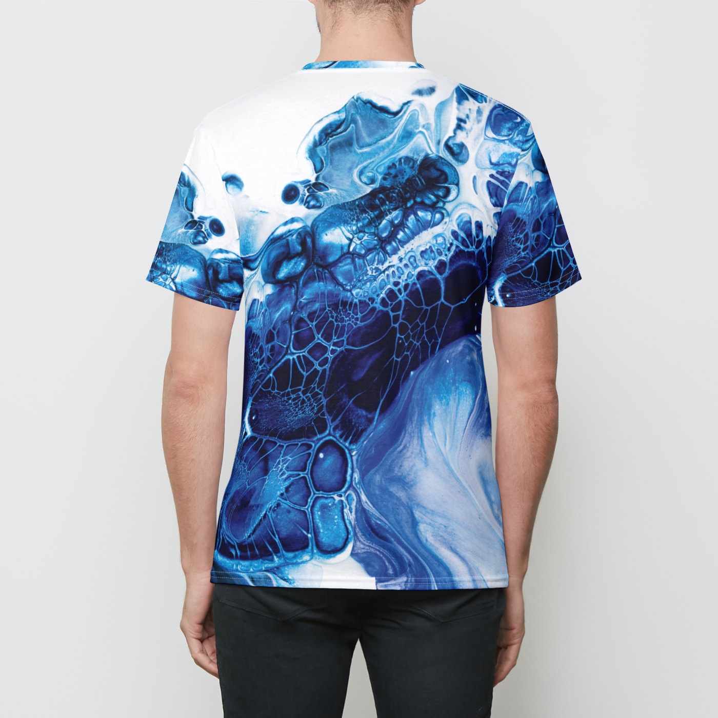 Blue Ink Mens Crewneck T-Shirt