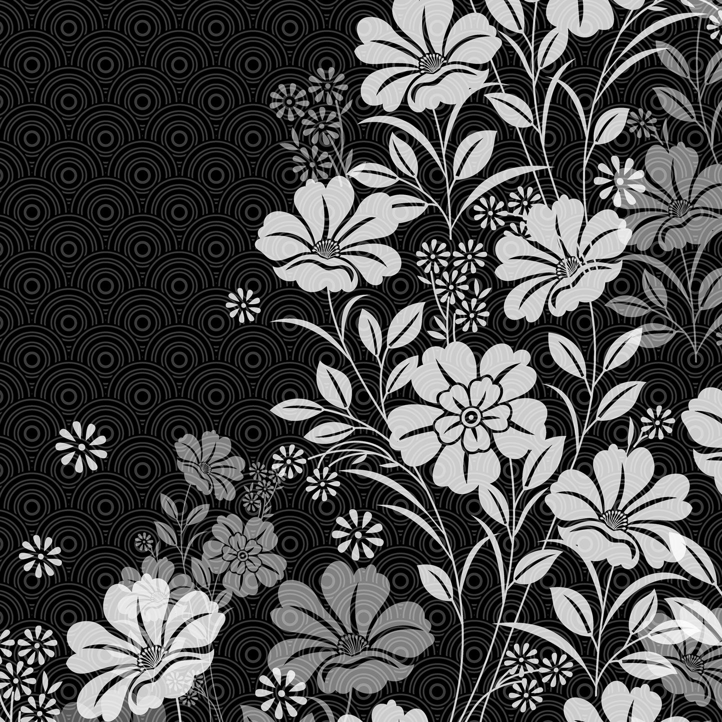 Floral Fade Womens V-Neck T-Shirt