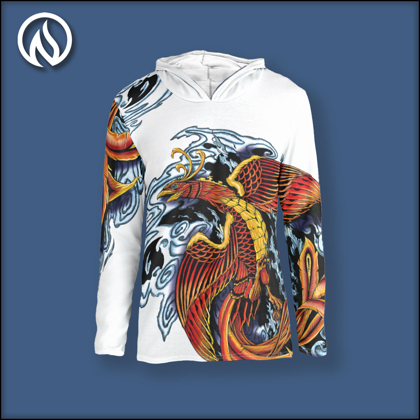 Phoenix on White T-Shirt Hoodie