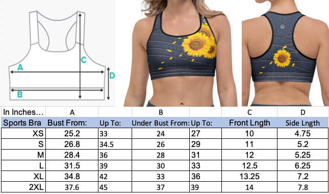 Sunflower Sports bra