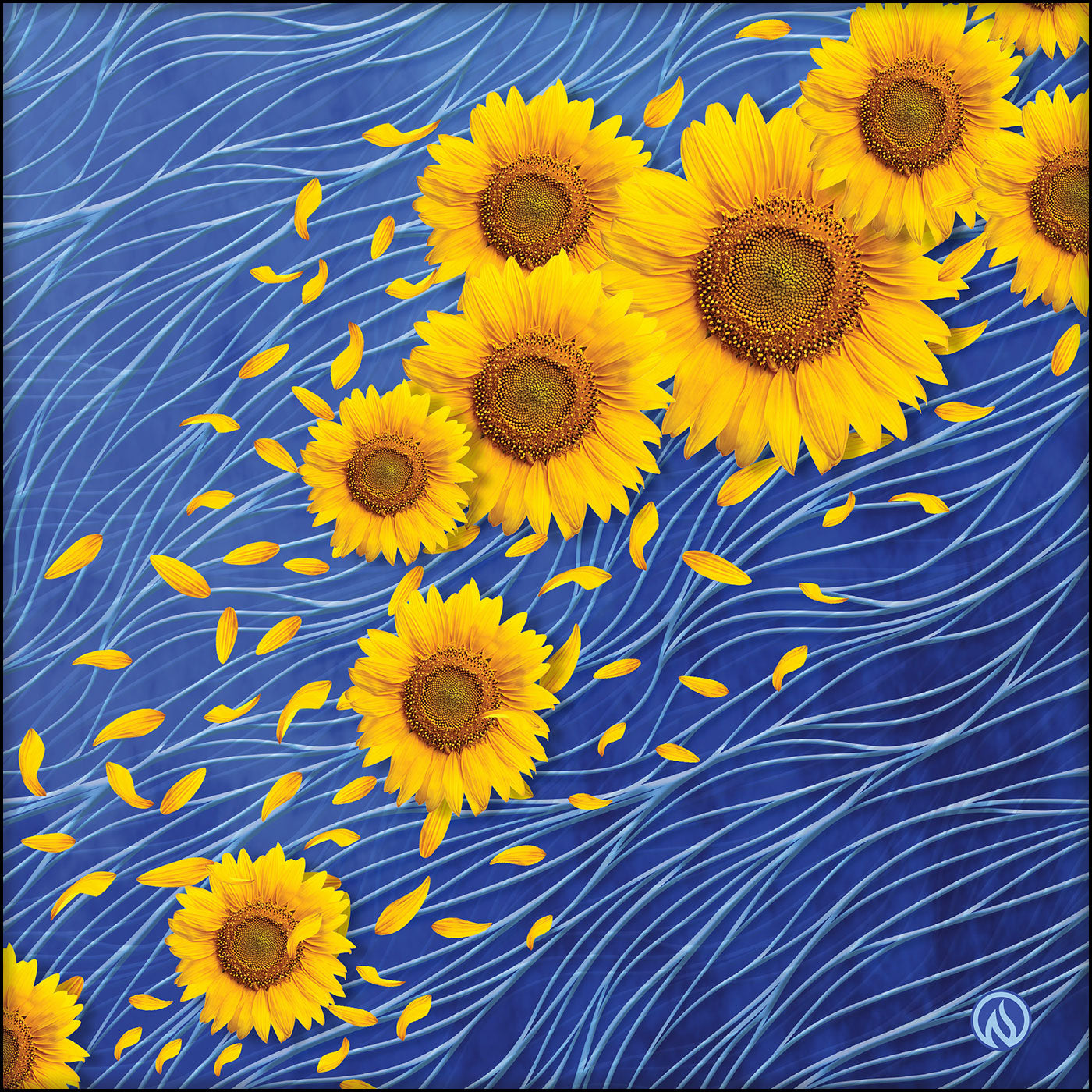 Sunflower Scoop Neck Tech