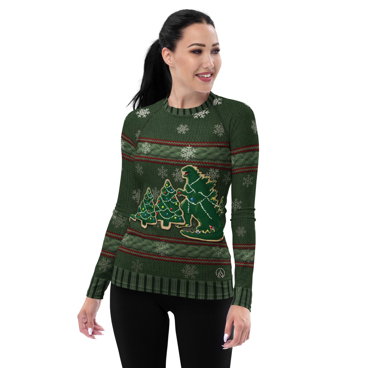 Women's Holiday Cookie Monster Rash Guard