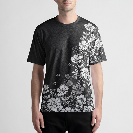 Floral Fade Mens Tech Shirt