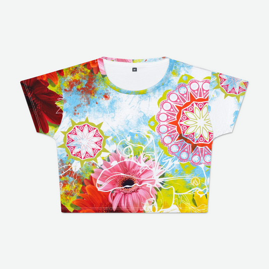 Wildflower Womens Crop Tee