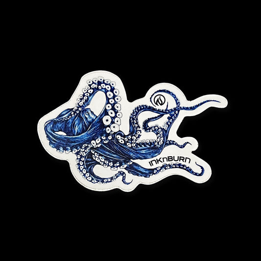 Blue Octopus Sticker