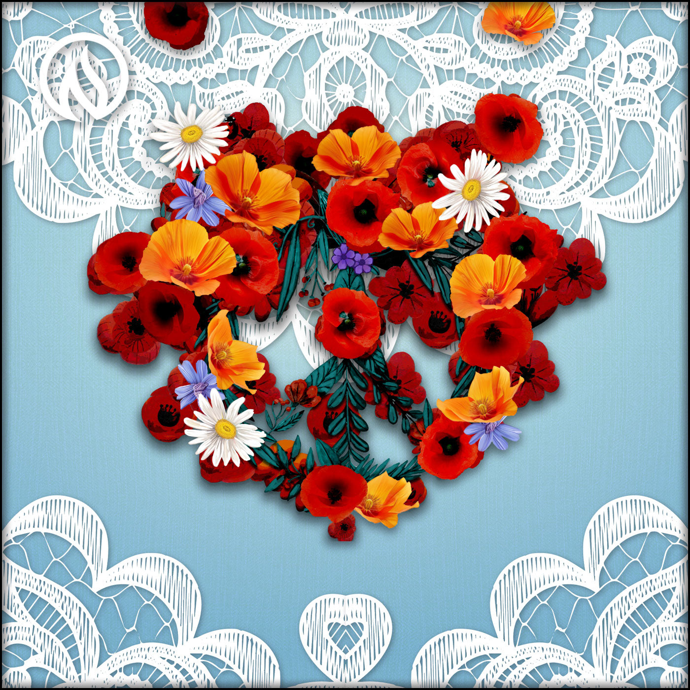 Boho Flowers Scoop T-Shirt