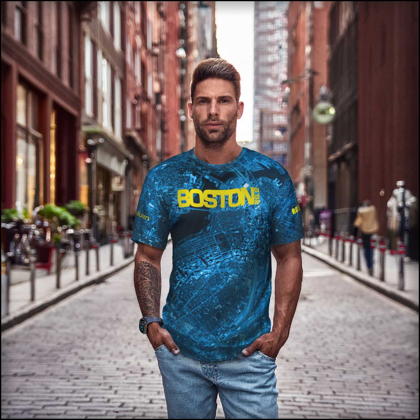 Boston Mens Crewneck T-Shirt