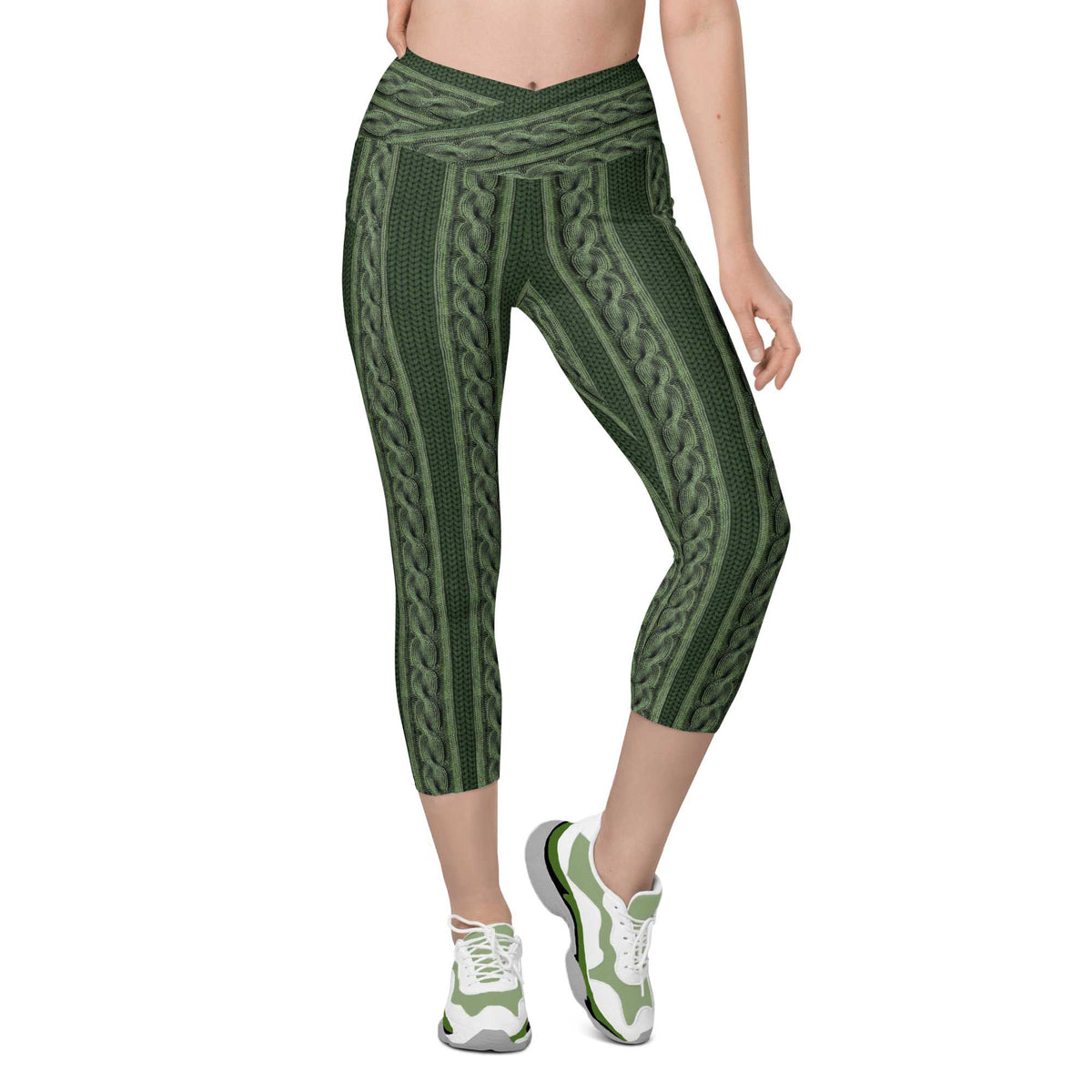 Cable Knit Capris w/ Pockets