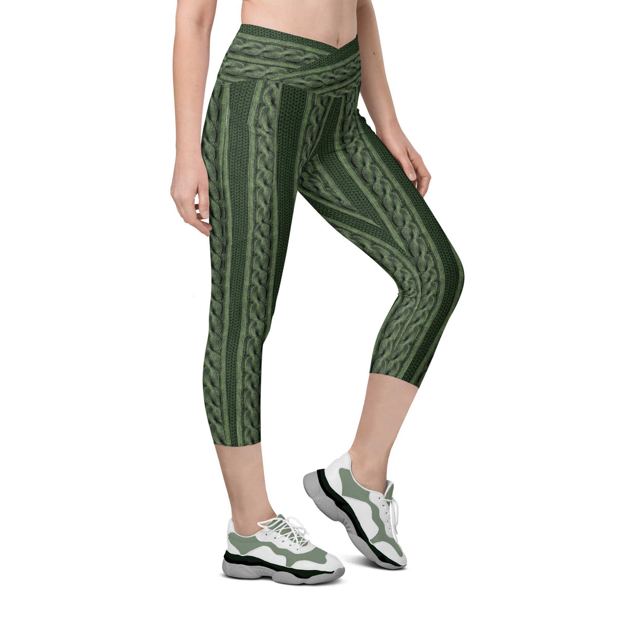 Cable Knit Capris w/ Pockets