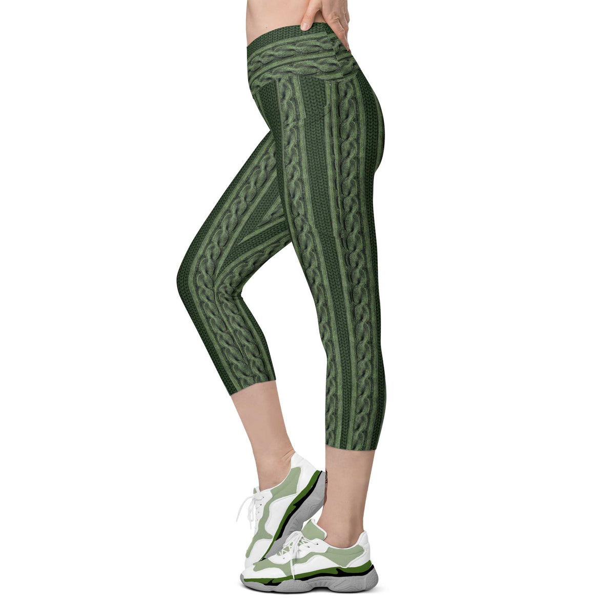 Cable Knit Capris w/ Pockets