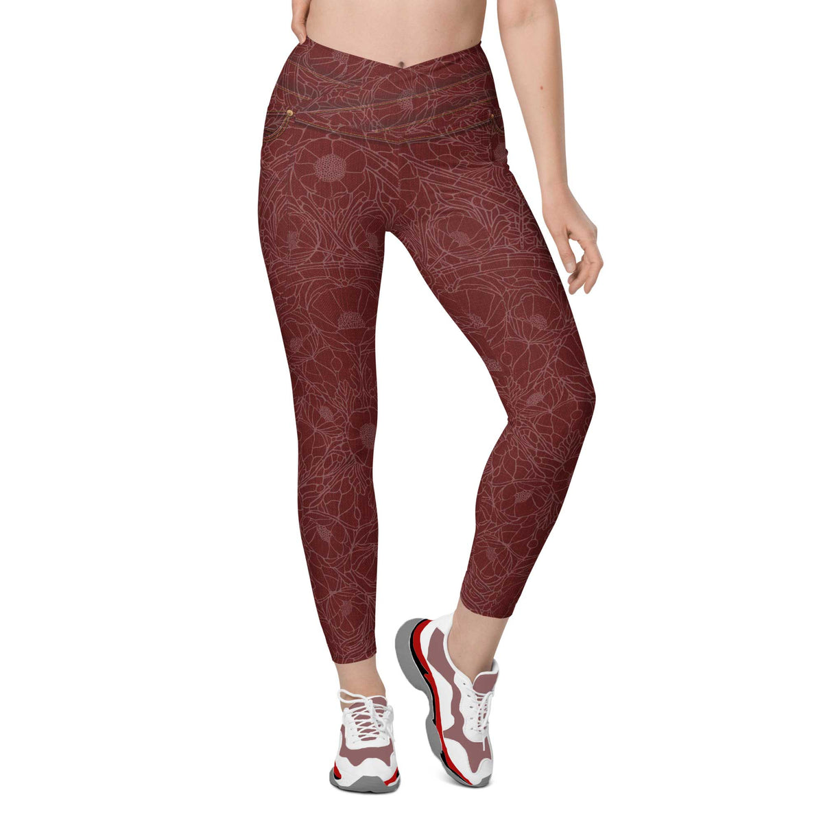 Red Denim Tights