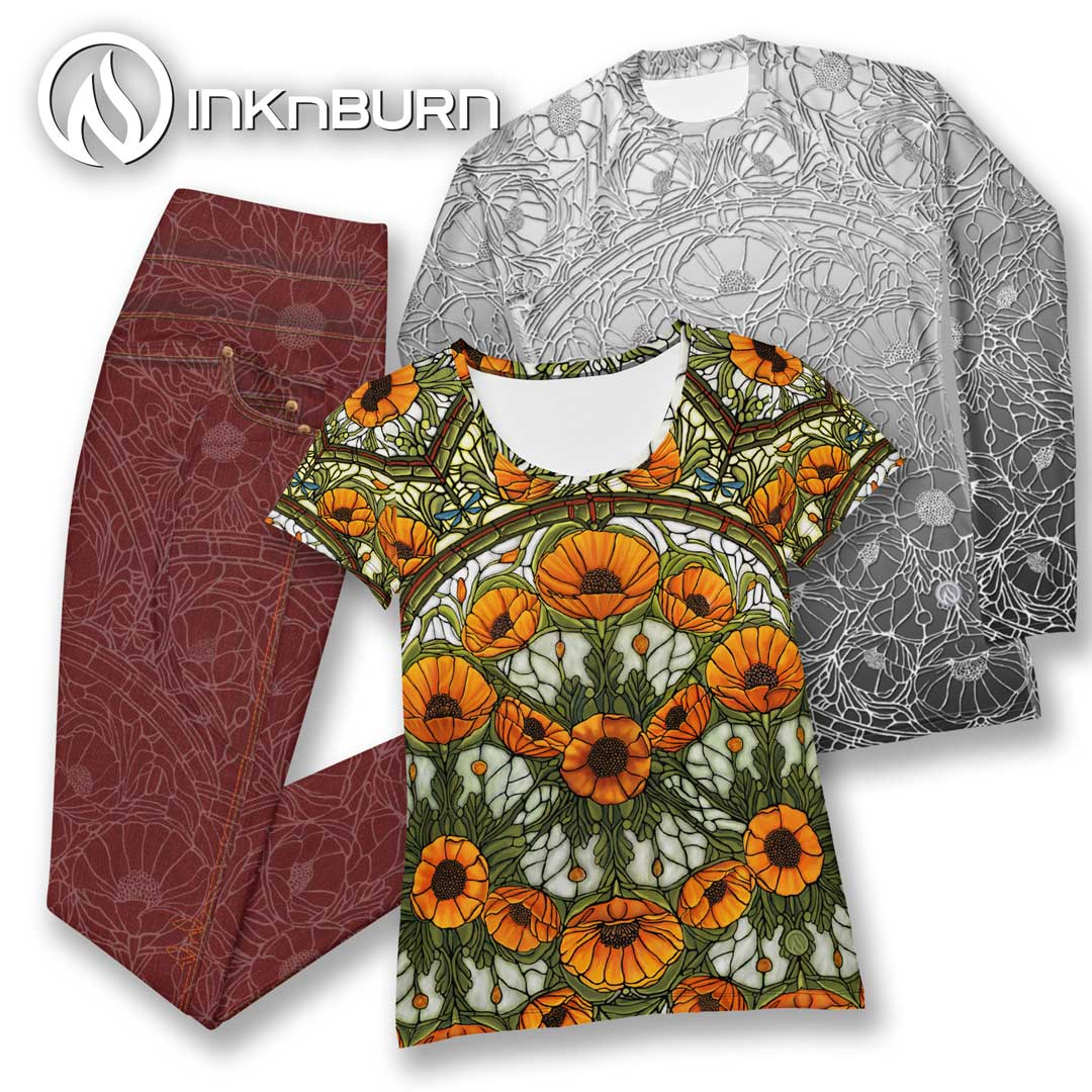 Poppy Red Denim Capris w/ Pockets