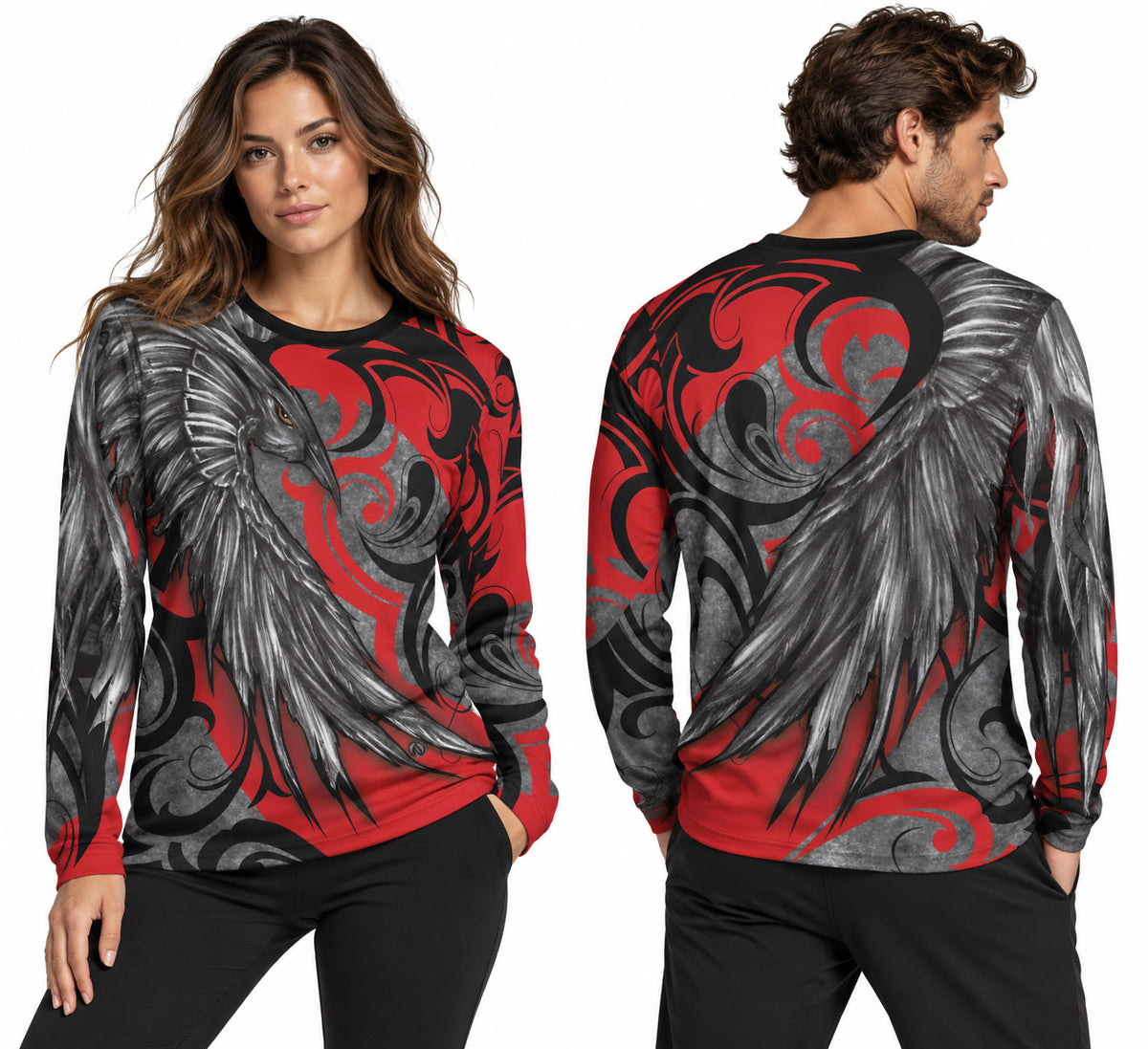 Raven Long Sleeve Unisex Shirt