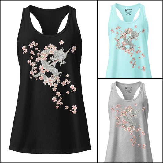 Sakura Dragon Racerback Tank