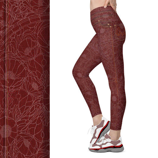 Red Denim Tights