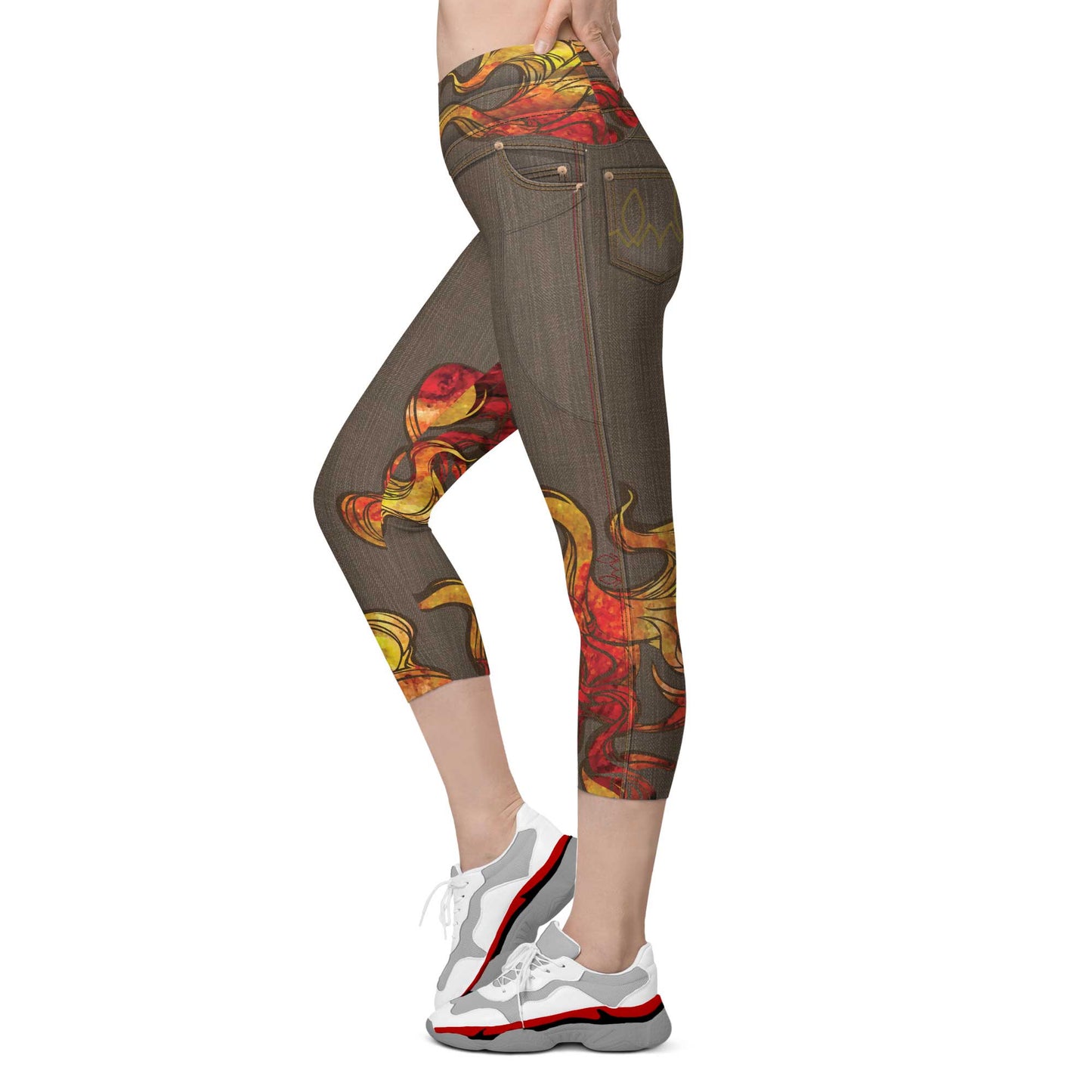 Fire Capris w/ Pockets