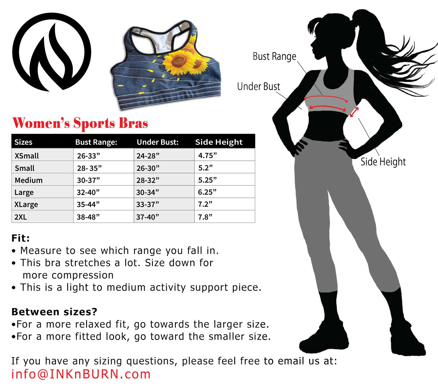 True Blue Denim Sports Bra