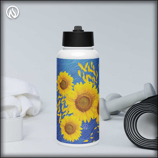 Sunflower 32oz Stainless Steel Flask