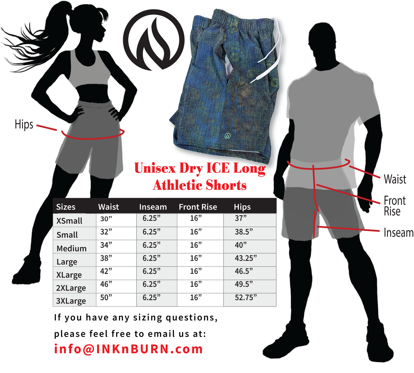 Concrete Unisex DryICE Shorts Long