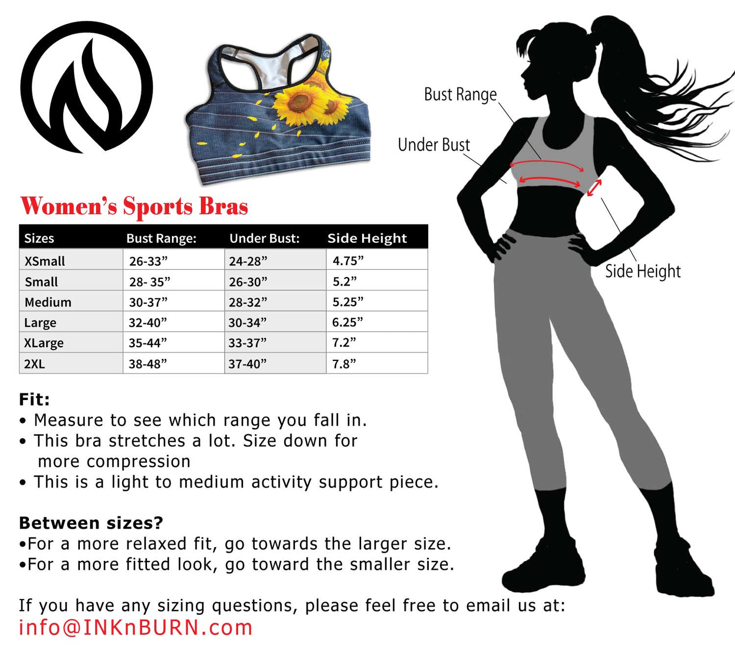 Calavera Padded Sports Bra