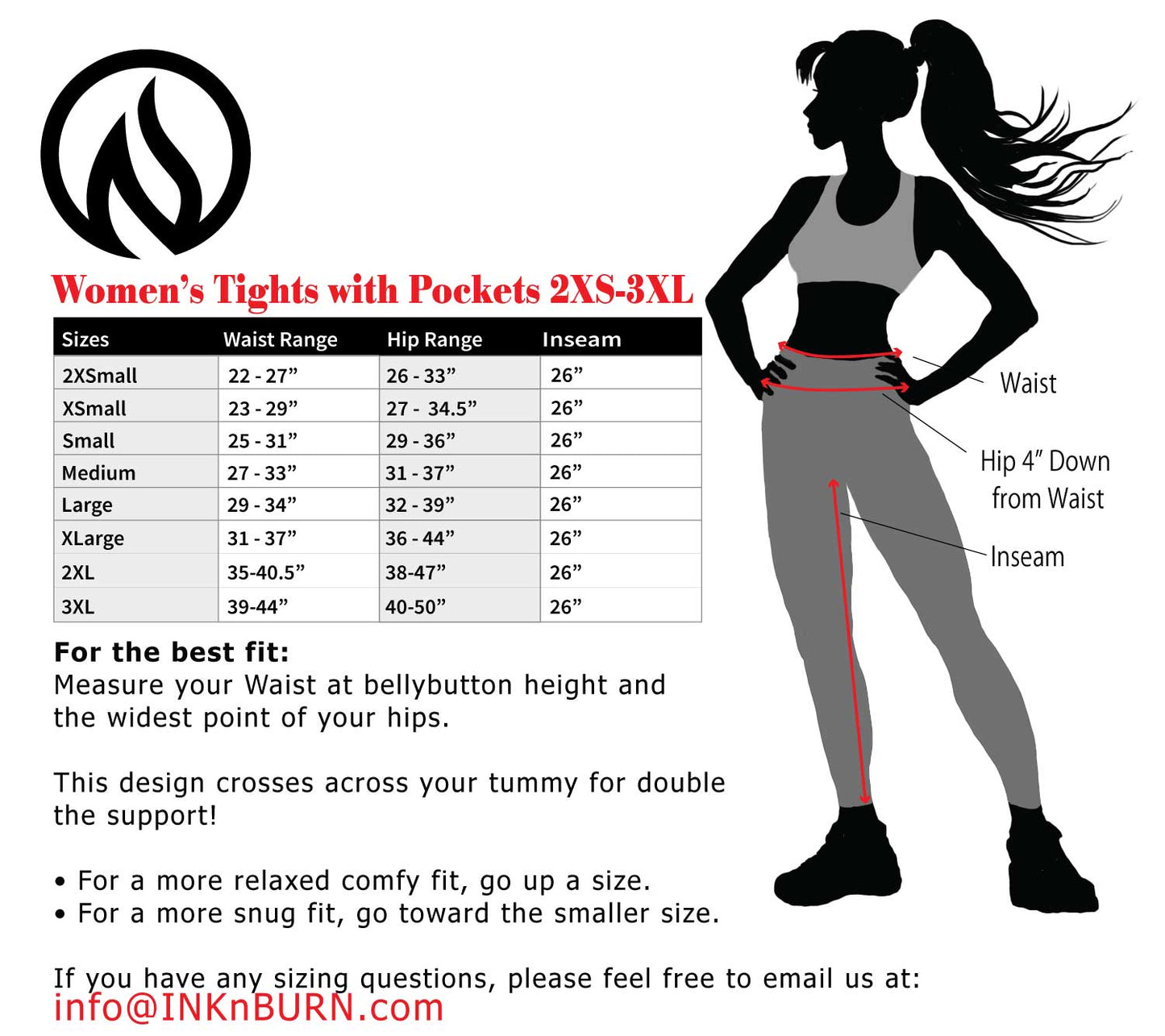 Sakura Crossover Tights w/Pockets