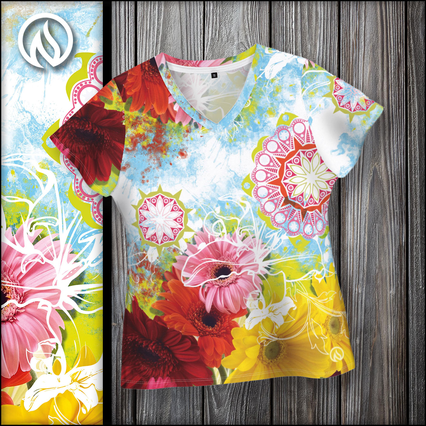 Wildflower V-Neck T-Shirt