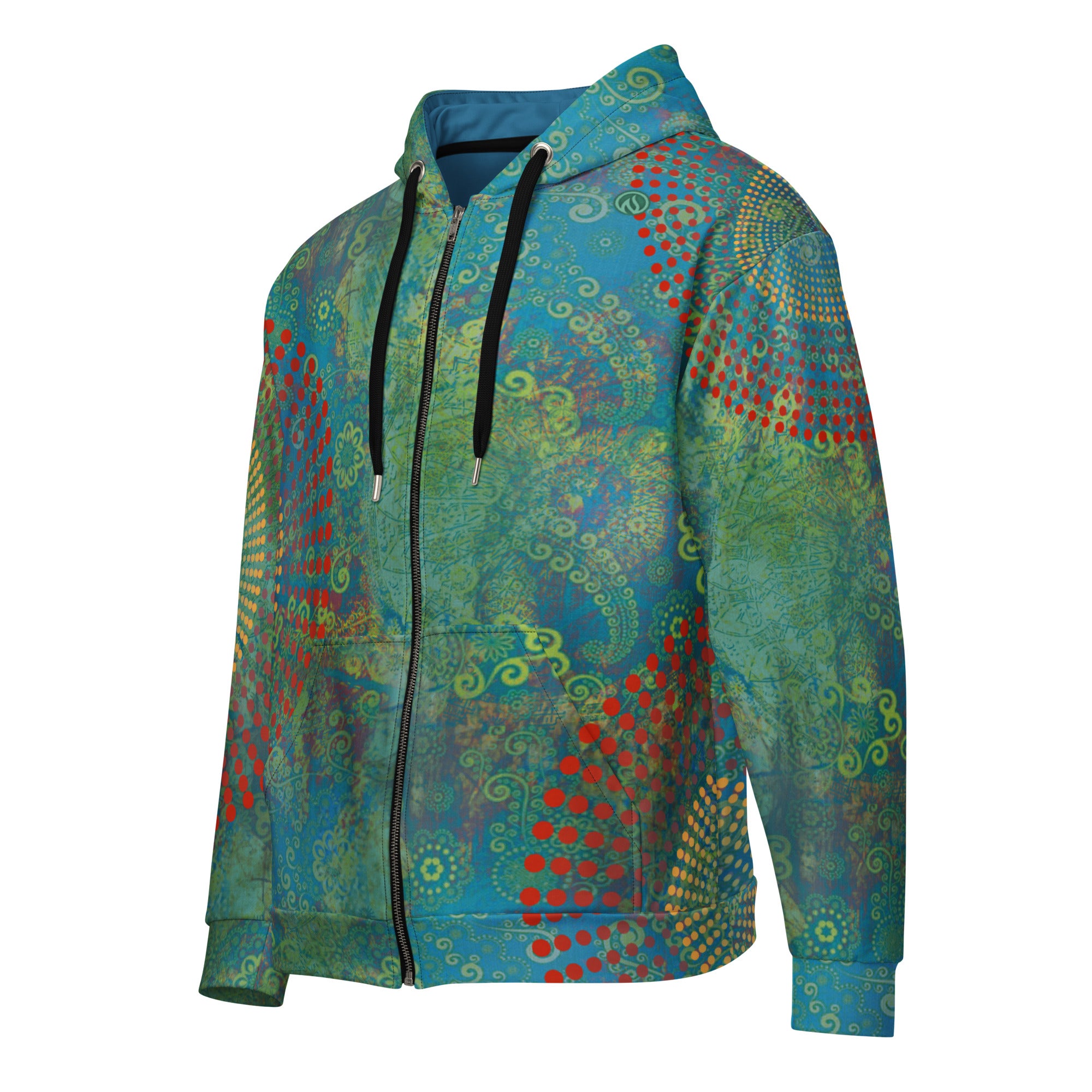 Vintage Paisley Zip Hoodie – INKnBURN