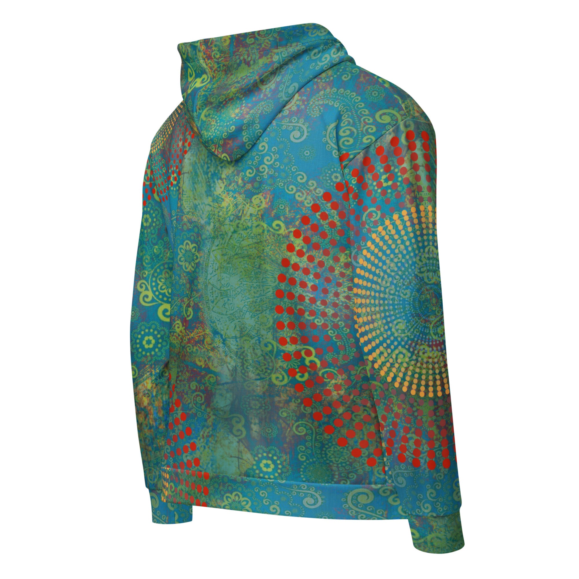 Vintage Paisley Zip Hoodie – INKnBURN
