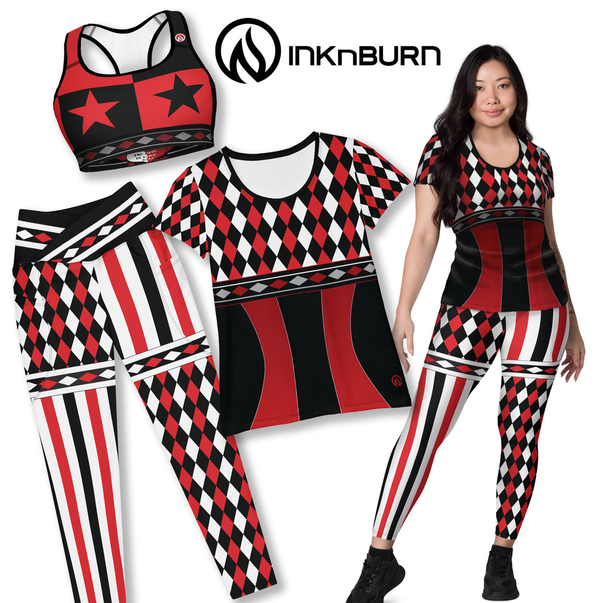Harlequin Tights w/Pockets