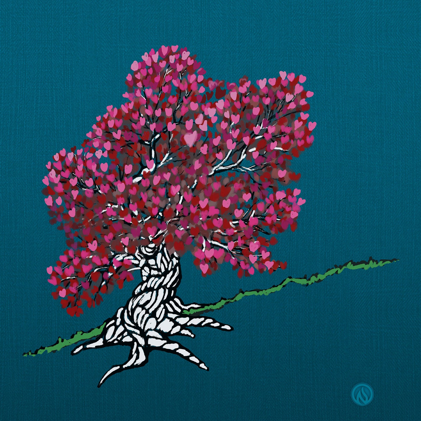 Tree of Hearts Scoop Neck Tech